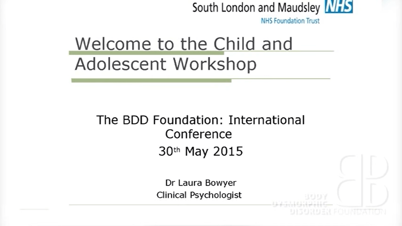 Children and Adolescents with BDD